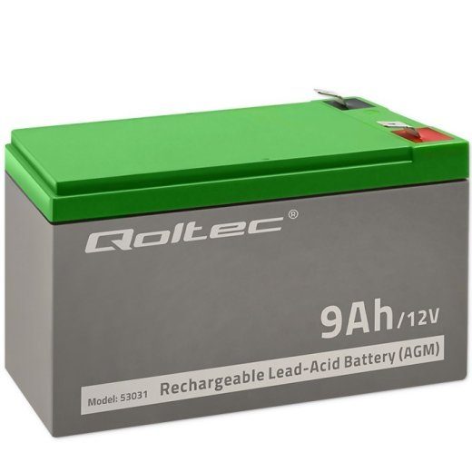 Qoltec 53031 AGM akumuliatorius 12V 9Ah