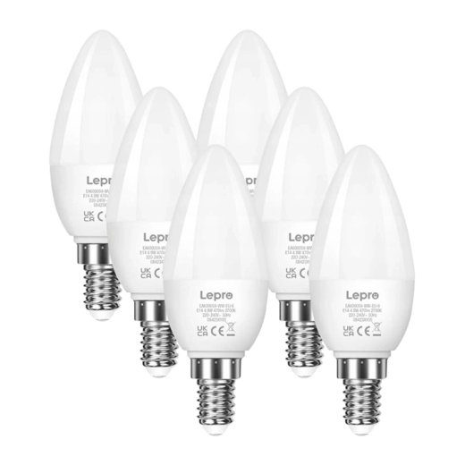 LEPRO 600059-WW--6- E14 LED-lambi, küünlakujul, 4.2W (40W), 470 lm, 2700K, klass E