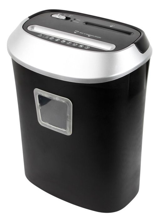 Shredder Activejet ASH-1201D, P-3, 25 l, 5x38 mm purustatud ribad, must ja hõbedane.