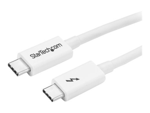 StarTech.com 3,3ft (1m) Thunderbolt 3 kaabel, 20Gbps, 100W PD, 4K video, Thunderbolt-sertifikaat, ühildub TB4/USB 3.2/DisplayPortiga Thunderbolt ka...