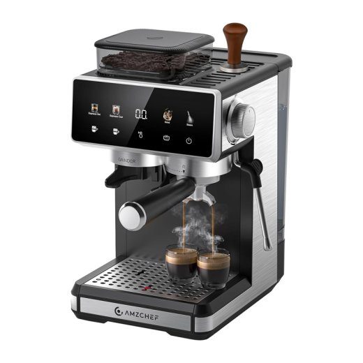 AMZCHEF CE-CM5560-SV pistoninė kavos virėjas (sidabrinė)