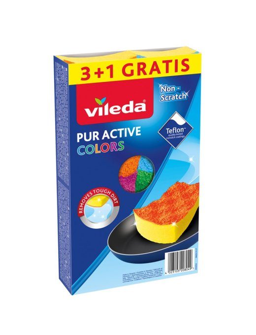 Vileda Pur Active Colors sünteesvahtlapid (4 tk)