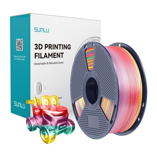 Sunlu PLA+ Silk filament (vihmavärv 01)
