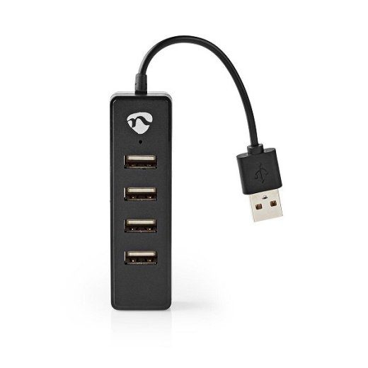 Nedis UHUBU2420BK USB hub - jagaja
