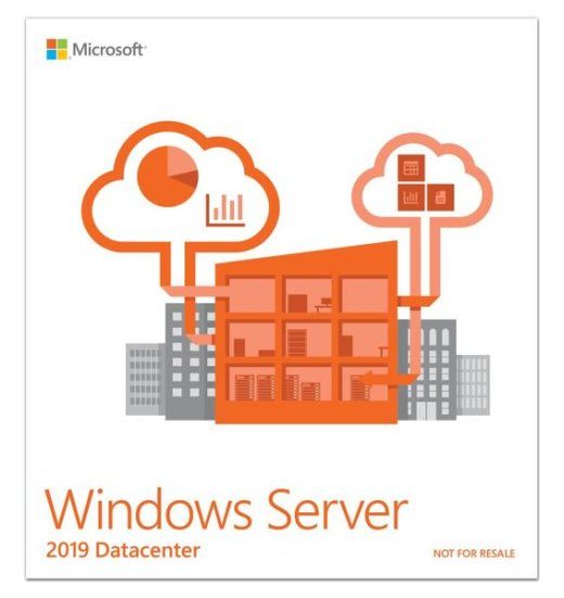 Microsoft Windows Server 2019 Datacenter - 64-bit P71-09023 16 tuuma DVD-ROM