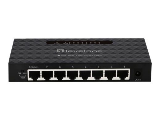 LevelOne GEU-0821 8-portine Gigabit Lüliti