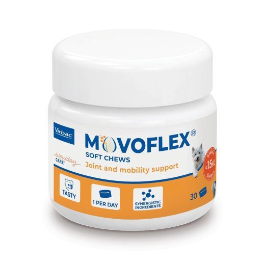 VIRBAC Movoflex S Liigesed - lisaained koertele - 30 tk