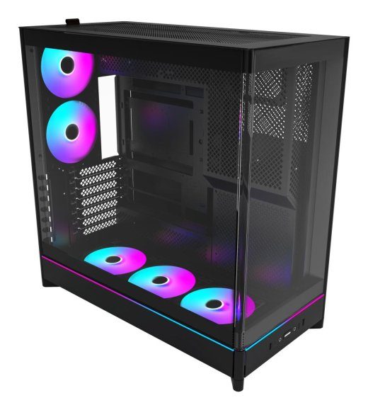 Korpuse MONTECH HS02 PRO MidiTower Mitte kaasas ATX MiniITX Värvus Must HS02PRO(B)