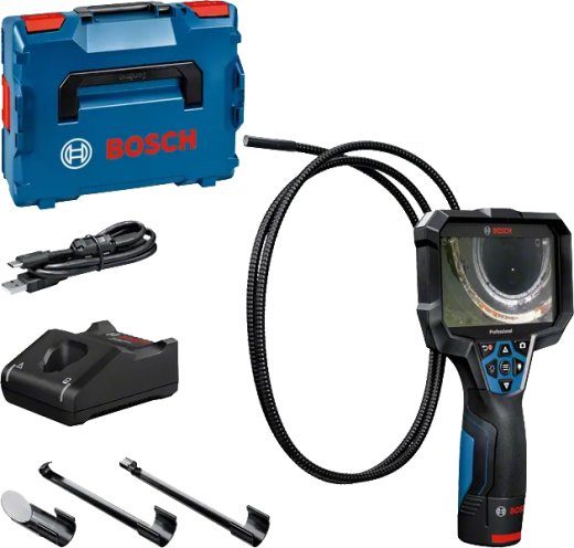 Bosch GIC 12V-5-27 C PROFESSIONAL Tööstuslik Kontrollikaamera 8,3 mm Painduva Proovi IP67, IP54