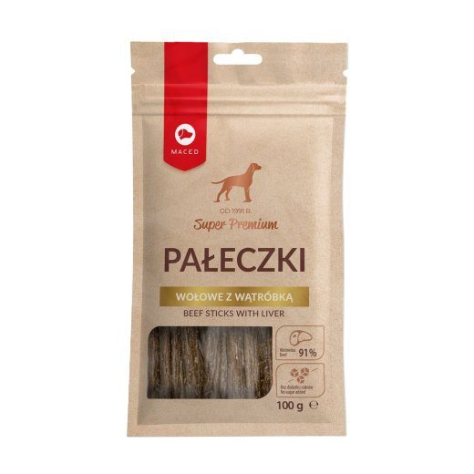 MACED Veise pulgad maksaga - Koera närimisvahend - 100g