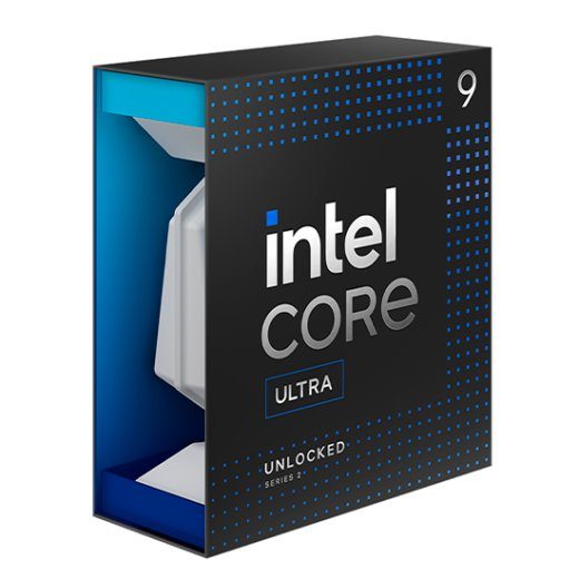 Intel Core Ultra 9-285K Arrow Lake CPU - 5.7GHz, 24 branduoliai, LGA1851, dėžutėje be aušinimo sistemos/ventiliatoriaus