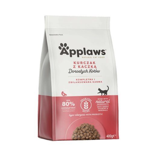 APPLAWS Adult Chicken with duck - kuiv kassitoit - 400g