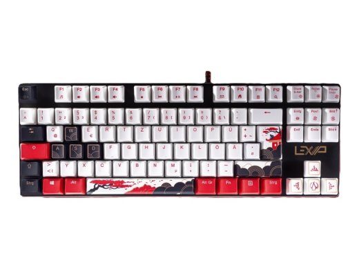 Lexip mehaaniline RGB juhtklaviatuur saksa paigutusega