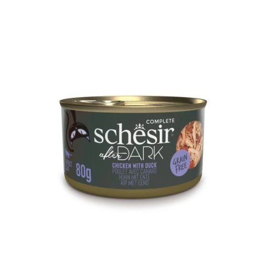 SCHESIR pärast pimeduseks kanalihafilee pardi lihaga puljongis - väga kassatoit - 80g