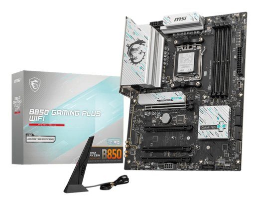 Mainboard MSI AMD B850 SAM5 ATX Memory DDR5 Memory slots 4 4xPCI-Express 16x 3xM.2 1xDisplayPort 1xAudio-In 1xAudio-Out 1xMicrophone 4xUSB 2.0 2xUS