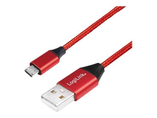 LogiLink USB 2.0 kaabel 30cm punane