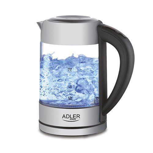 Adler Keetja AD 1247 Elektroonilise juhtimiseaga 1850 W 1.7 L Roostevaba teras/Klaas 360° pööratav alus Roostevaba teras/Läbipaistev