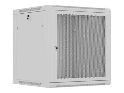 LANBERG kapikabinet 19tolli seinale paigaldatav 12U/600X600 tasapakk läbitud uste ja halli värvusega