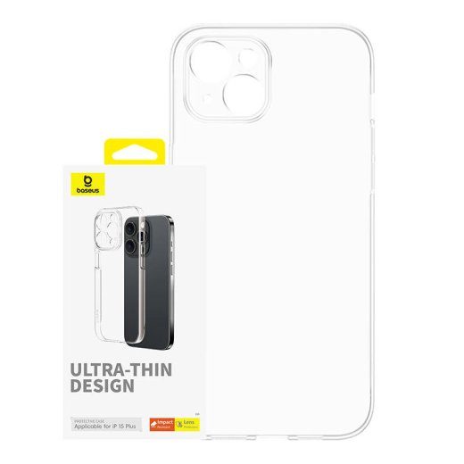 Telefono dėklas iPhone 15 Plus Baseus OS-Lucent Series (Skaidrus)