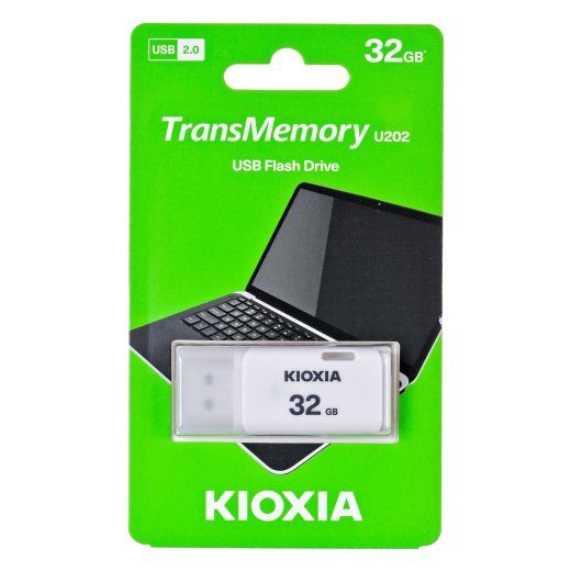 Kioxia TransMemory U202 USB-mälu 32 USB Type-A 2.0 valge