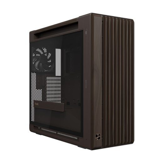 ASUS ProArt PA602 Wood Edition Retro Brown karastatud klaasiga paneeliga Midi Tower