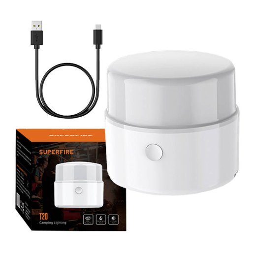 Kampifotil Superfire T20, 180lm, USB