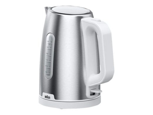 Braun PurShine Kettle 1.7L 2.2kW Stainless Steel/White