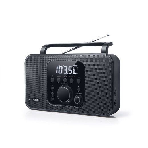 Muse Raadio M-091R Alarmifunktsioon AUX sisend Must