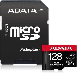 ADATA AUSDX128GUI3V30SHA2-RA1 Memory Card 128 MicroSDXC Flash memory class 10 Adapter