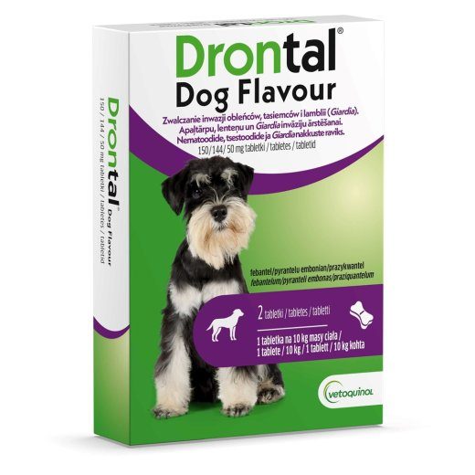 VETOQUINOL Drontal deworming tablets for dogs 2pcs.