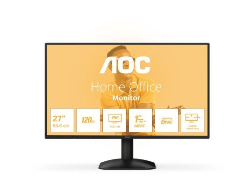 AOC 27B31H 27 " IPS FHD 16:9 120 Hz 1 ms 1920 x 1080 pikslit 300 cd/m² HDMI portide arv 1 Must