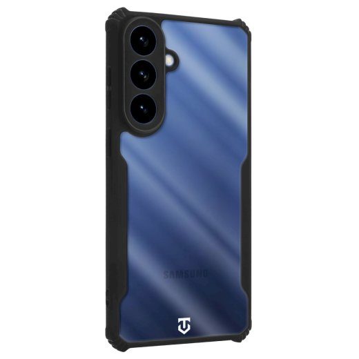 Taktikaline Quantum Stealth ümbris Samsung Galaxy S26+ jaoks / läbipaistev/must