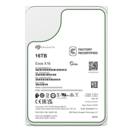 Seagate HDD Exos X16 - 16 TB - 3.5" - SATA 6 /s - OEM RECERTIFIED