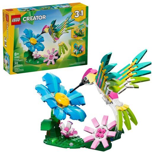 LEGO Creator 3-in-1 31384 Wild Animals: Colorful Hummingbird