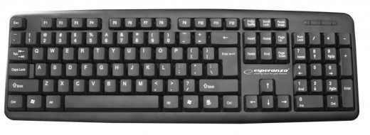 Esperanza EK134 USB-klaviatuur Black