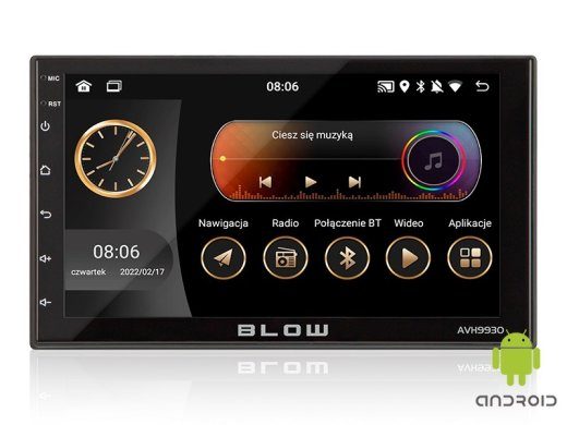 BLOW AVH-9930 2DIN 7" GPS Android 11 raadio