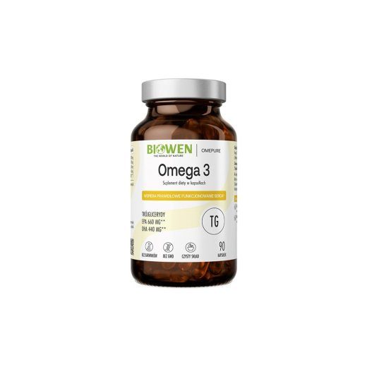 BIOWEN Omega 3 - 660 mg EPA, 440 mg DHA Toidulisand – 90 Kapslit