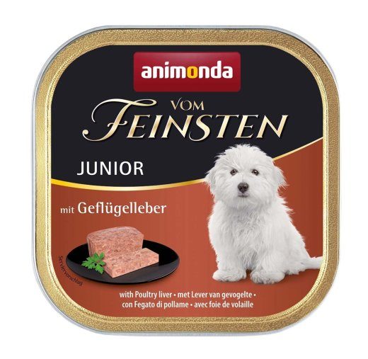 ANIMONDA Vom Feinsten Junior Poultry liver - niiske koeratoit - 150g