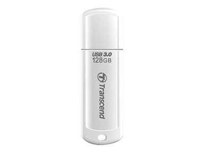 Transcend JetFlash 730 128GB USB 3.0 mälmälupulk valge