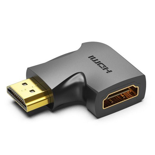 Vention 270 Degree Male to Female Vertical Flat HDMI Adapter Black