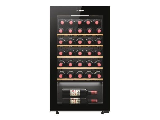 Candy Wine Cooler 438063 Energy efficiency class G Free standing Bottles capacity 34 Black