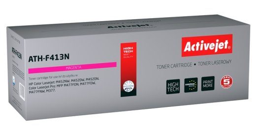 Activejet ATH-F413N tooner (HP 410A CF413A asendaja; Canon CRG 046 M 1248C002; Supreme; 2300 lehekülge; magenta)