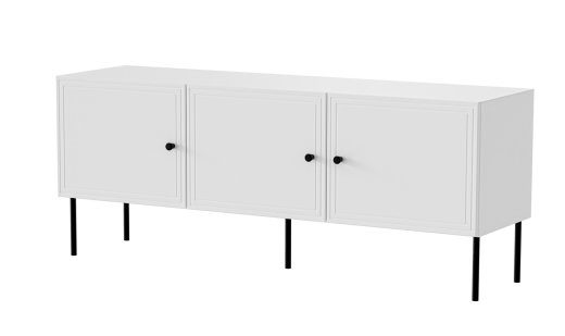 Cama RTV 3D kapi PALAZZO BIS 151x40x60 valge matt