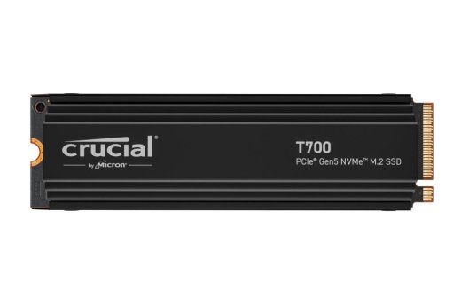 SSD CRUCIAL T700 4TB M.2 PCIe Gen5 NVMe TLC Kirjutuskiirus 11800 MBytes/sec Luge kiirus 12400 MBytes/sec TBW 2400 TB