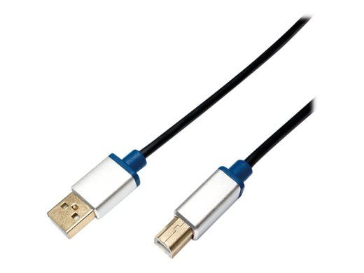 LogiLink 2m USB 2.0 Kaabel Must