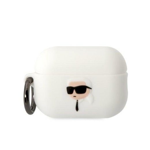 Karl Lagerfeld KLAP2RUNIKH AirPods Pro 2 (2022/2023) kate Silikoon Karl pea 3D / valge