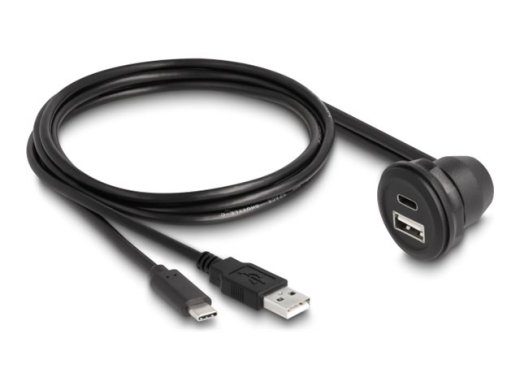 Delock USB kaabel 1m must