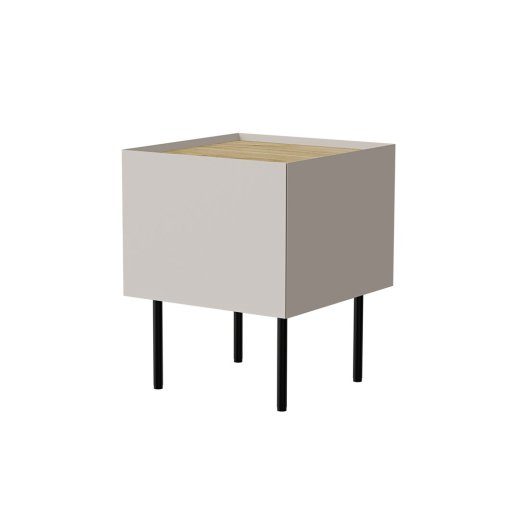 Cama öölaukapp, 2 tk, FELLINI, 40x41x60, kashmir + õlitatud tamm top