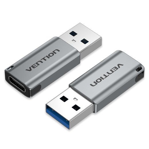 Vention USB 3.0 mees USB-C naiste adapter, hall alumiiniumisulamist tüüp