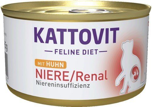 KATTOVIT Feline Diet Niere/Renal Chicken - märgkassi toit - 185g